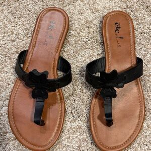 Rue21 Black Floral Women's Sandals